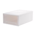 thumbnail image 1 of Fasiaou 10x7x4 Inch Desktop Storage Drawer Organizer with Non-Slip Handle, Clear Plastic Lingerie Stationery Box Stackable for Home Office,Clear, 1 of 6