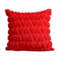 thumbnail image 1 of Fasiaou 18-Inch Decorative Throw Pillow with Soft Fabric and Hidden Zipper for Sofa and Bedroom Home Decor,Red, 1 of 6