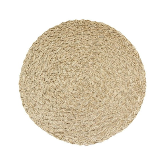 Fasiaou 18cm Yarn Ramie Dining Table Insulation Pad Thick Woven Household Anti-scalding Pad, Kitchen Organization Essentials, Kitchen Gadgets, Kitchen Utensils(B)