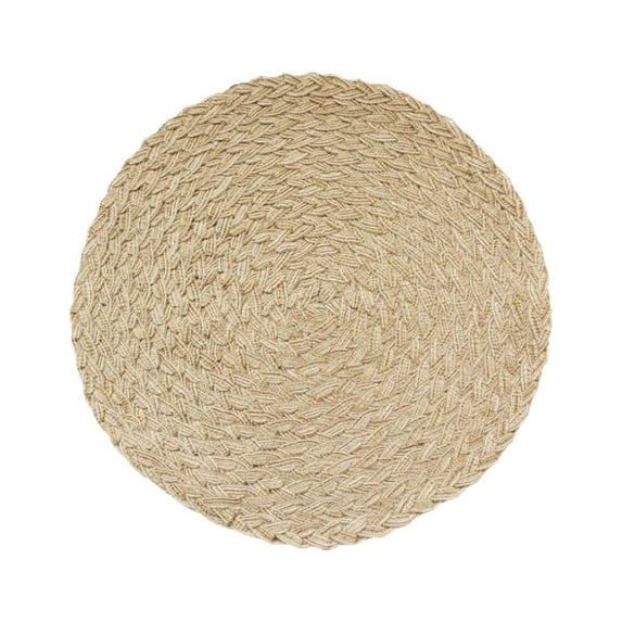 Fasiaou 18cm Yarn Ramie Dining Table Insulation Pad Thick Woven Household Anti-scalding Pad, Kitchen Organization Essentials, Kitchen Gadgets, Kitchen Utensils(B)