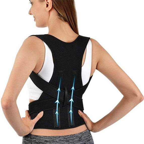 Fasiaou 2 Packs Posture Corrector Back Brace for Women Men Pain Relief Support for Neck Shoulders Spine Adjustable Posture Corrector for Hunchback Scoliosis Comfortable Breathable Posture Trainer