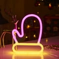 thumbnail image 1 of Fasiaou 2 Packs USB Powered Christmas LED Neon Lights for Home Decor Bedroom Wall Hanging Photo Backdrop Party Holiday Decorative Lighting, 1 of 6