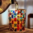 thumbnail image 1 of Fasiaou 3 Counts Hand Painted Crystal Whiskey Glasses Lead-Free Artisan Barware for Bourbon Scotch Cocktails Elegant Etched Glassware for Home Bar Gifts Drinkware Collection, 1 of 3