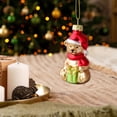 thumbnail image 1 of Fasiaou 3 Packs Christmas Glass Ornament Set Handcrafted Snowman Tree Decor for Holiday Home Decorations Festive Mantel Display Table Centerpiece Winter Party Decor, 1 of 6