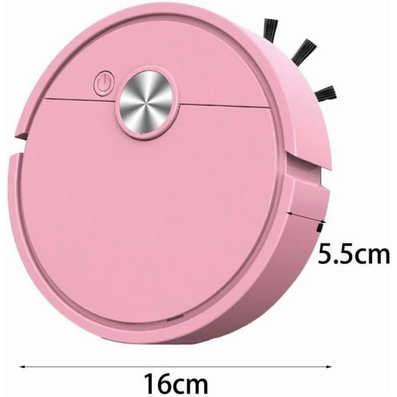 Fasiaou 3-in-1 Mini Robot Vacuum Cleaner with Smart Navigation, Automatic Sweeping and Mopping for Hard Floor and Carpet, Remote Control,B