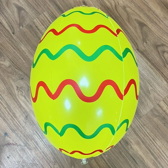 Fasiaou 40cm Outdoor Easter Inflatable Decorated Ball Giant Easter Inflatable Ball Easter Courtyard Decorations/house/A Gift