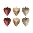 thumbnail image 1 of Fasiaou 6PCS Valentine's Day Heart Shaped Ornaments Romantic Valentines Heart Hanging Tree Ornaments Decorations for Home Valentine Tree Wedding Party,As Show, 1 of 6