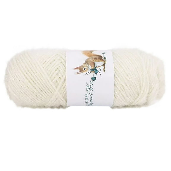 Fasiaou 75g/Skein Mohair Yarn for Knitting,Soft Mohair Long Angora Wool Yarn for DIY Scarf Crochet Thread Supplies (One Skein) Mothers Day Gifts for Mom