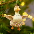 thumbnail image 1 of Fasiaou Acrylic Christmas Animal Ornaments, Double-Sided Print Hanging Decor for Tree Home Office Party, Festive Gift for Family Friends Durable Holiday Decoration, 1 of 6