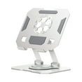 thumbnail image 1 of Fasiaou Adjustable Rotating Tablet Stand for Desk with Foldable Portable Design Compatible with Various Phone Holders,White, 1 of 6