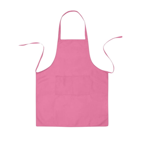Fasiaou Aprons for Men Women with Large Pockets, Apron Heavy Duty Chef Apron Adjustable Work Apron for Dishwashing Kitchen Cooking Drawing ,Pink