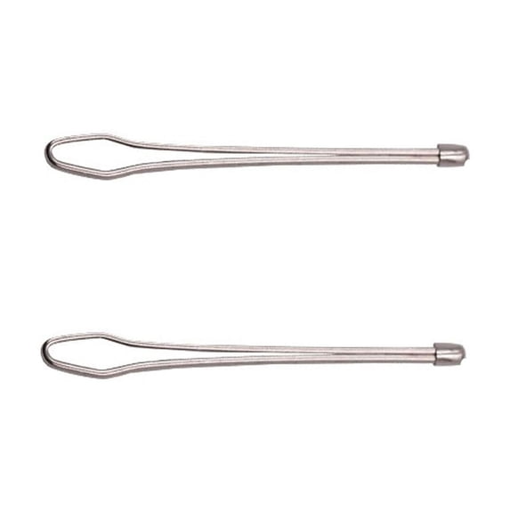 Fasiaou Bodkin Needle Elastic Threader Self-Locking Tweezers Clip 78mm for Waist Band Craft Easy Pull Sewing Tool for Smooth Threading Tape Ribbon Elastic Through a Loop or Hem 2 PCS