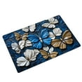 thumbnail image 1 of Fasiaou Butterfly Rug Mat Blue Butterfly Shaped Flocking Bathroom Mat Non Slip Cute Bath Rug for Room Decoration Kitchen Living Room,C, 1 of 6