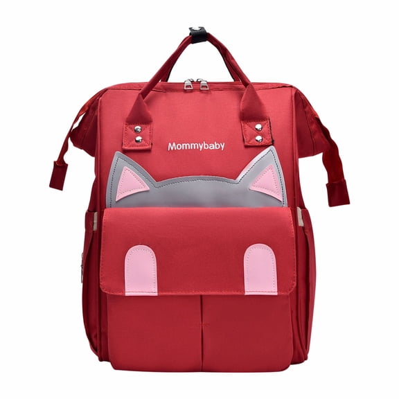Fasiaou Cat-patterned Diaper Bag Backpack, Multi-Function Large Capacity Waterproof Travel Backpack Nappy Bags, Gifts for Dad, Mom
