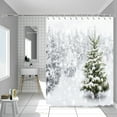 thumbnail image 1 of Fasiaou Christmas Shower Curtain, Winter Shower Curtain Set, Waterproof Cute Bathroom Shower Curtain Sets, Snowman Christmas Tree Shower Curtains, Bathroom Curtains Shower Set Bathroom Decor, 1 of 8
