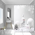 thumbnail image 1 of Fasiaou Christmas Shower Curtain, Winter Shower Curtain Set, Waterproof Cute Bathroom Shower Curtain Sets, Snowman Christmas Tree Shower Curtains, Bathroom Curtains Shower Set Bathroom Decor, 1 of 8