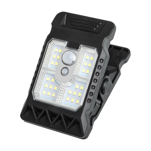 Fasiaou Clip on Solar Lights for Fence,Solar Motion Lights Outdoor Waterproof, Portable Security Light for Fence, Deck, Garage, Camping,B