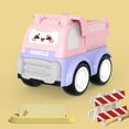 thumbnail image 1 of Fasiaou Construction Vehicles Toy Trucks Set - Bulldozer, Cement Mixer, Dumper, Forklift, Excavator and Road Roller for Your Little Contractor - Push and Go Sliding Toys for Toddlers(Lorry), 1 of 6