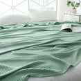 thumbnail image 1 of Fasiaou Cooling Bamboo Blanket for Queen Size Bed - Soft, Lightweight Waffle Blanket for Hot Sleepers - All Season Comforter - Perfect Gift Idea, 1 of 8