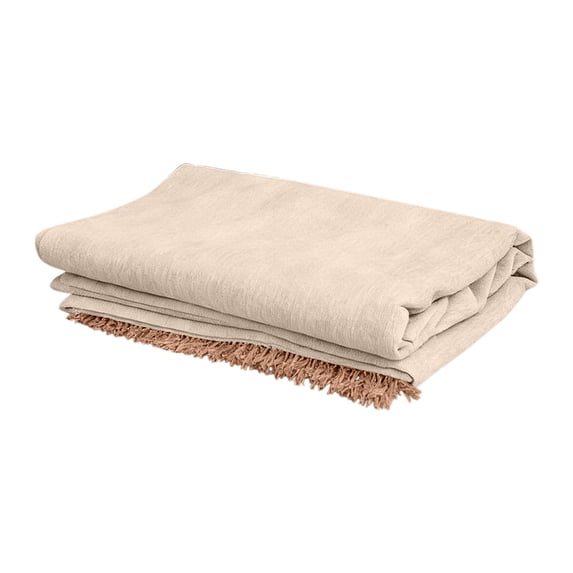 Fasiaou Couch Cover Sheet Blanket, Standard Size Sofa Cushion Slip Covers, L Shape Sectional Furniture Decor Protector, Machine Washable Chenille Slipcover for Pets Dogs Cats,Khaki,59.1x35.4in