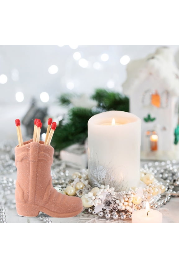 Cowboy Boots Striker Home Decor Ceramic Boots Mini Cute Western Style for Bathroom Bedroom Shelf Desk Decoration Small Handmade Gift