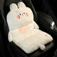 thumbnail image 1 of Fasiaou Cute Cartoon Car Cushion, Sleek Design Full Size Car Seat Pad Soft Wool Warm Seat Cushion Cover Winter Protector - Universal Fit for Cars Driver Seat Office Chair(White),One Piece, 1 of 6