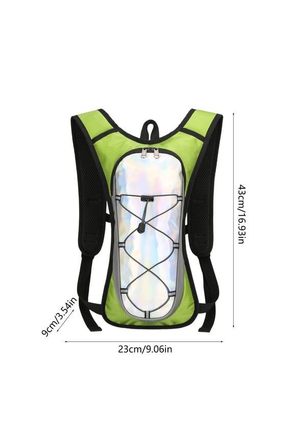 Cycling Outdoor Backpack with Drawstring Closure, Water-Resistant Lightweight Mountaineering Bag for Hiking and Sports, Unisex Design,Green