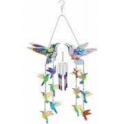 Fasiaou DIY Dotted Diamond Art Painting Wind Chime Kit Three-Dimensional Sun Catchers Diamonds Paintings Hanging Ornaments For Spring Garden Double-Sided Point D/house/A Gift