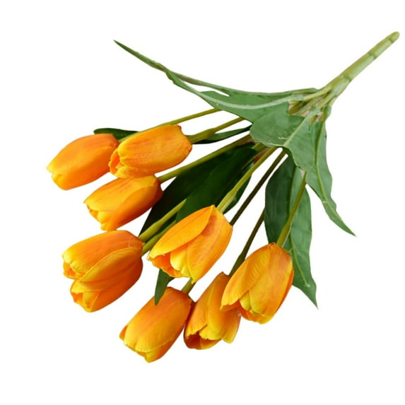 Fasiaou Fake Tulips Artificial Flowers,Artificial Tulips Mother's Day Forever Tulip Bouquet Silk Tulips with Stems for Wedding Birthday Valentine's Day Dinning Room Decor Mothers Day Gifts for Mom