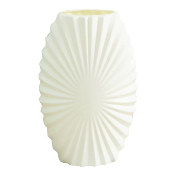 Fasiaou Flower Vases Bulk, Modern Style Vases, Composite Plastic Unbreakable Bud Vase, Tall Conic Floral Vase for Centerpieces Bouquet Home Decor Wedding Party Dinner Table,White