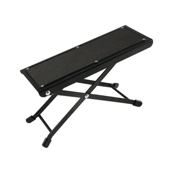 Fasiaou Guitar Foot Rest Stool Footstool Excellent Stability with Rubber End Caps and Non-Slip Rubber Pad for Classical Guitar(Black)