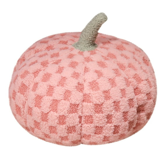 Fasiaou Halloween Pumpkin Pillows, Fall Decoration Pumpkin Shaped Throw Pillow, Cute 3D Shaped Cushion for Sofa Couch Bedroom Autumn Thanksgiving(Pink)