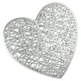 thumbnail image 1 of Fasiaou Heart-Shaped Placemats, Pink Valentine's Day Placemats Waterproof Dining Table Mats Decor for Party Kitchen Dining,Silver, 1 of 6