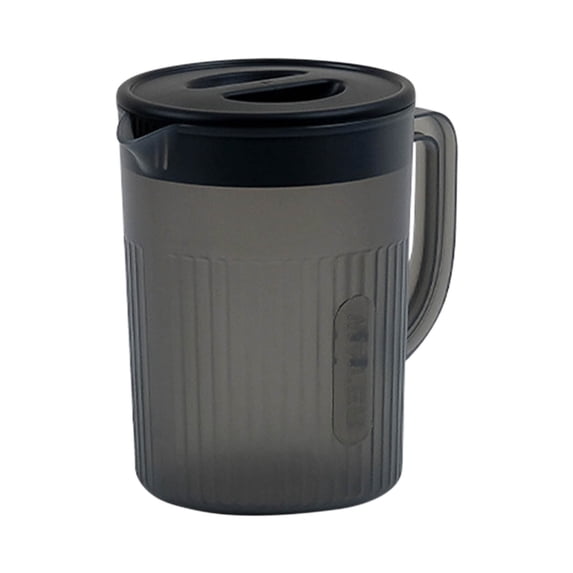 Fasiaou Large Capacity Water Pitcher Jug Plastic Straining Gallon Pitcher with Lid and Handle for Cold Water Ice Tea Juice Beer,D