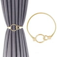 thumbnail image 1 of Fasiaou Magnetic Curtain Tiebacks 2 Pack Gold Curtain Rope Tieback Curtain Holders for Drapes Modern Tie Backs Decorative Curtain Holdbacks, 1 of 6