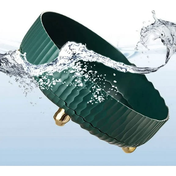 Fasiaou Makeup Perfume Organizer, 360 Degree Rotating Lazy Susan Cosmetic Desk Storage Lotions Display Case Round Tray with Large Capacity, for Your Jewelry