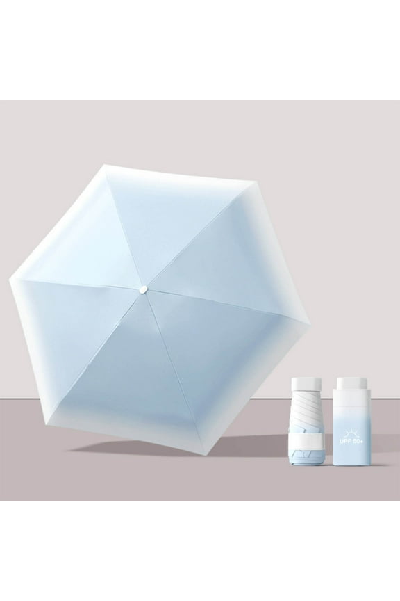 Mini Compact Travel Sun Umbrella - Small UV Protection Umbrella, Lightweight Portable Windproof Parasol for Women, Men & Kids, Square Design