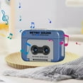 thumbnail image 1 of Fasiaou Mini Tape Recorder Keychain, Plastic Recordable Retro Mini Cassette Tape Player Keychain with Music for Backpacks, Handbags, Cassette Recorder,Blue, 1 of 6