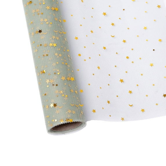 Fasiaou Net Mesh Openwork Floral Wrapping Paper 1 Roll Florist Supplies Flower Bouquet Wrapping Paper Floral Supplies for Fresh Flowers,Green