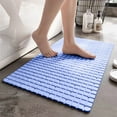 thumbnail image 1 of Fasiaou Non-Slip Bath Mat with Massage Texture, Extra Large 27x15 Inch Waterproof PVC Floor Mat for Shower Tub Toilet Safety, Anti Fatigue Bathroom Rug with Strong Suction Cups, 1 of 6