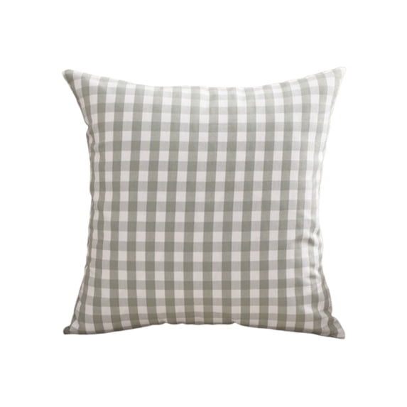 Fasiaou Outdoor Green Throw Pillow Covers 18x18 Set of 2 Buffalo Plaids Check Spring Front Porch Decorative Gingham Cushion Cases Home Decor Farmhouse Rustic for Patio Furniture Couch Bed Sofa,B