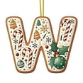 thumbnail image 1 of Fasiaou Personalized Christmas Tree Letter Ornaments 26 Acrylic Alphabet Pendant Decorations for DIY Holiday Home Decor, Stocking Stuffers Gift, 1 of 5
