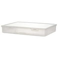 thumbnail image 1 of Fasiaou Portable A4 File Box Transparent Plastic Box Office Supplies Holder Document Paper Organizers Case PP Storage Collections Container Magazine Organizers Box Case,Clear,L, 1 of 4