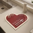 thumbnail image 1 of Fasiaou Red Love Hearts Valentine Dish Drying Mat For Kitchen Counter Valentine's Day Microfiber Absorbent Drying Mats Reversible Kitchen Countertop Protector Dishes Drainer Rack Pad 12x12 Inch, 1 of 6