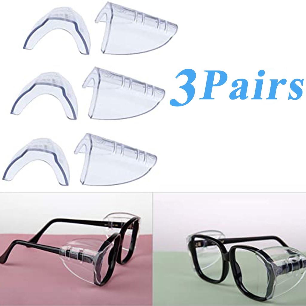 B52 Wing Mate Side Shields For Safety Glasses – Clear, 2 Pair – Universal Fit