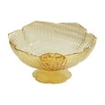 thumbnail image 1 of Fasiaou Scalloped Ruffle Bowl, Scalloped Edge Decorative Fruit Bowl for Kitchen Counter, Modern Flower Shaped Centerpiece Dish for Dining Table, Wedding Gift, Rustic Farmhouse Home Decor,Gold, 1 of 6