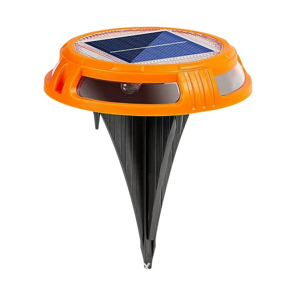 Fasiaou Solar Ground Lights Outdoor Waterproof, Solar Powered Pathway Lights, Landscape Lighting for Garden Walkway Driveway Backyard Decor,Orange