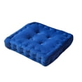 thumbnail image 1 of Fasiaou Square Solid Color Velvet Seat Cushion with Handle Tufted Thicken Chair Pad Tatami Floor Pillow Cushion,Blue, 1 of 6