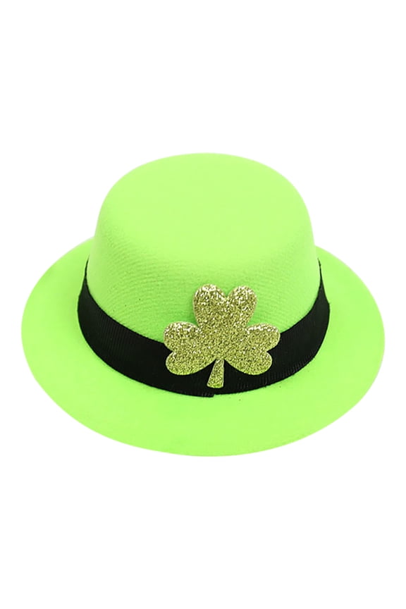 St. Patrick's Day Green Hat Hair Card Top Hat Decoration Irish Festival/house/A Gift