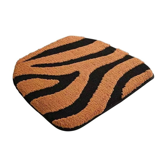 Fasiaou Thick Chair Cushions for Dining Chair, Corduroy High Density Foam Kitchen Chair Pads, U Shaped Indoor Seat Cushions with Non-Slip Backing, Washable Cover,Coffee